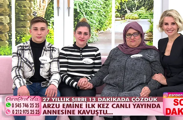27 yıllık hasret Esra Erol’da son buldu