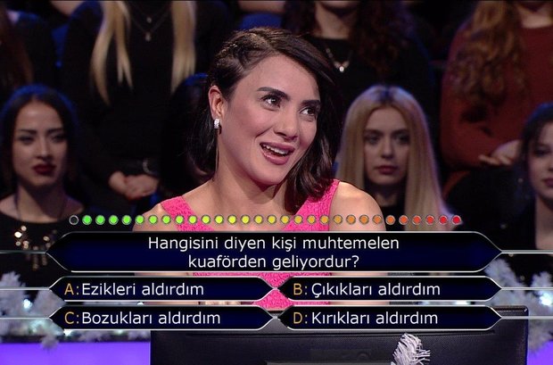 Hangisini diyen kişi muhtemelen kuaförden geliyordur?