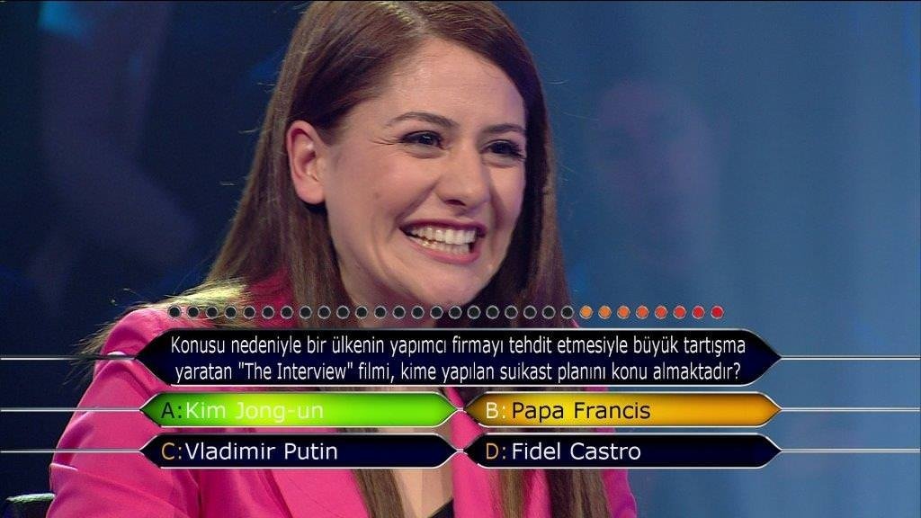 Milyoner'in 416. bölüm soruları