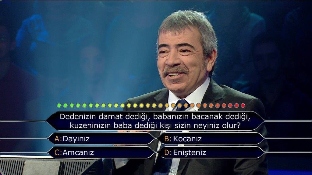 Milyoner'in 416. bölüm soruları
