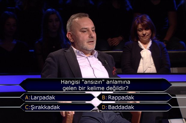 Hangisi ansızınanlamına gelen bir kelime değildir? - atv