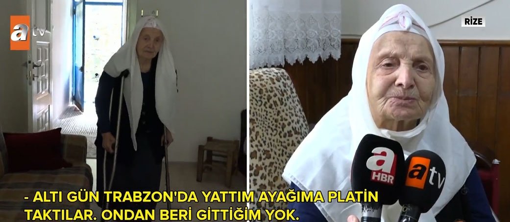 112 yaşındaki Fadime Nine mucizesi