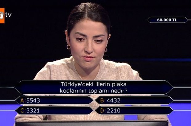 Türkiye'deki illerin plaka kodlarının toplamı nedir?