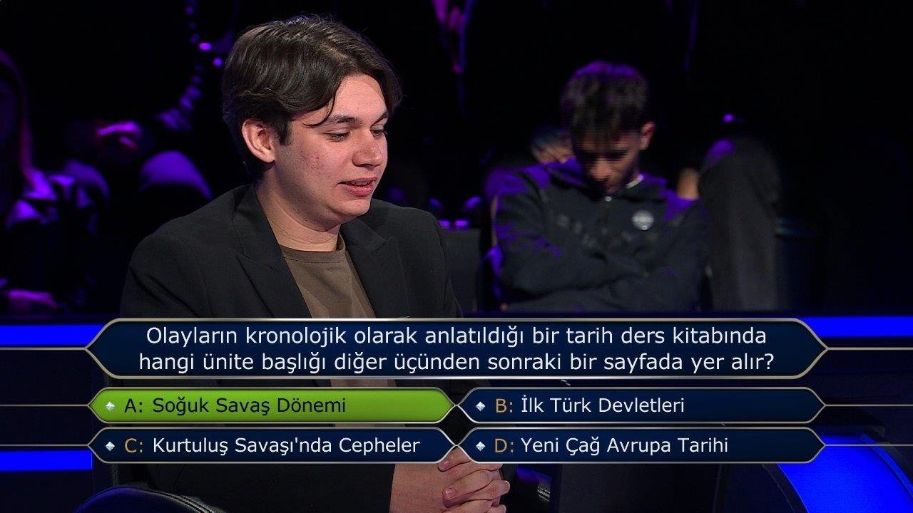 Milyoner son bölüm soruları... 