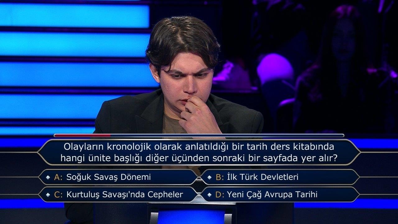 Milyoner son bölüm soruları... 