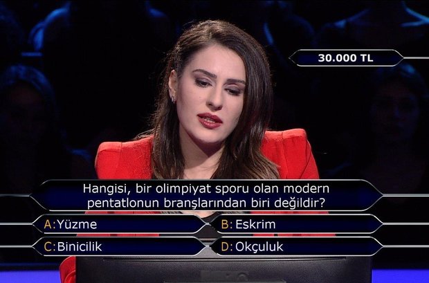 Hangisi bir olimpiyat sporu olan modern pentatlonun branşlarından biri değildir?