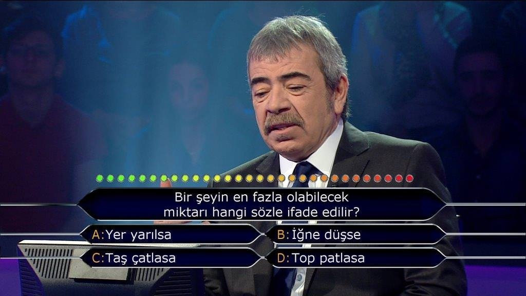 Milyoner'in 416. bölüm soruları