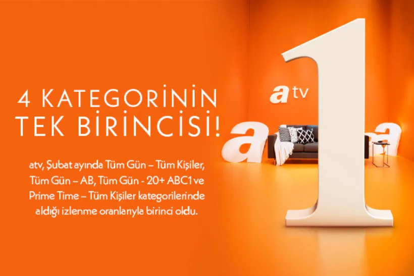 atv 4 kategorinin tek birincisi!