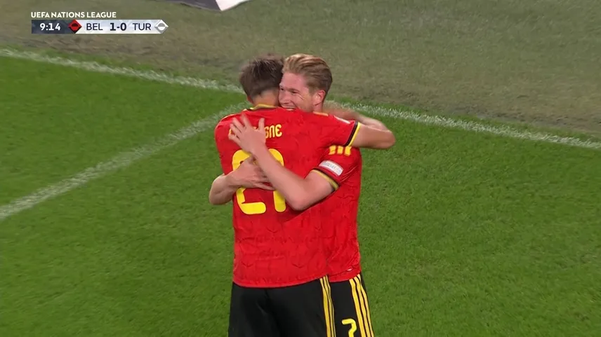 Belçika: 1 - Türkiye: 0 Gol: K. De Bruyne