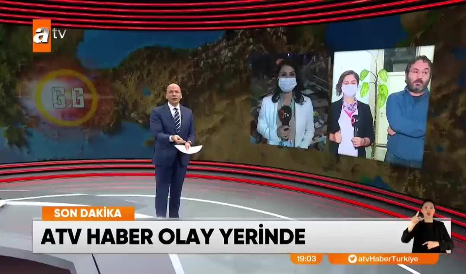 Izmir De 6 6 Lik Deprem Atv