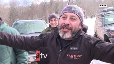 Karlı yaylada off road keyfi