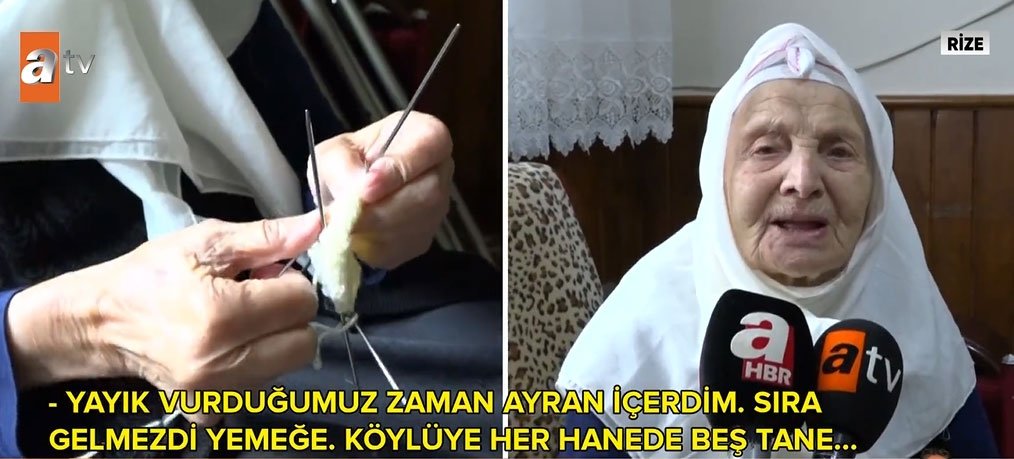 112 yaşındaki Fadime Nine mucizesi