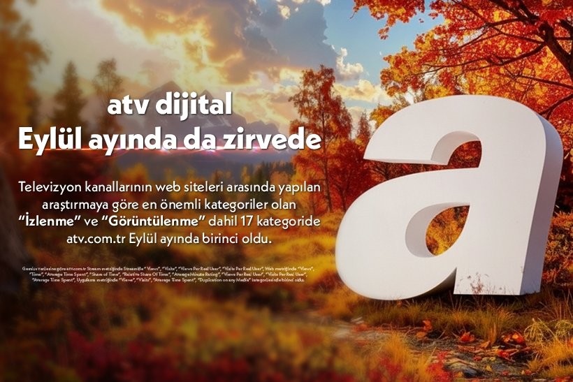 atv dijital Eylül ayında da zirvede