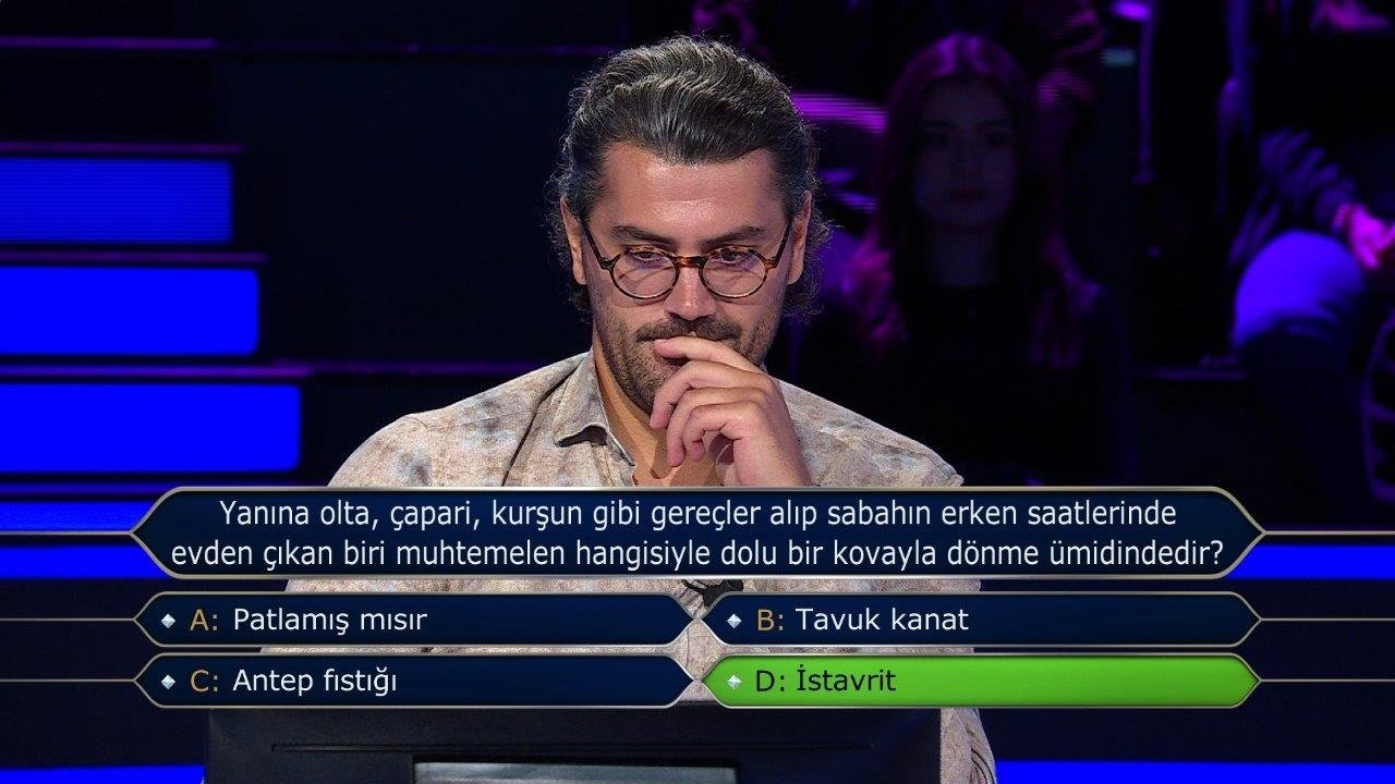 Milyoner son bölüm soruları... 