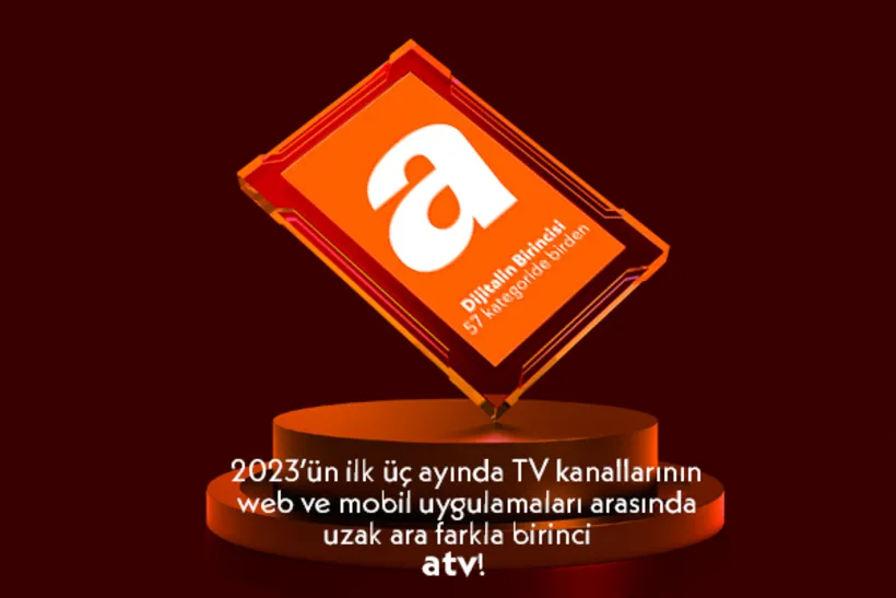 Dijitalde zirvede tek başına atv