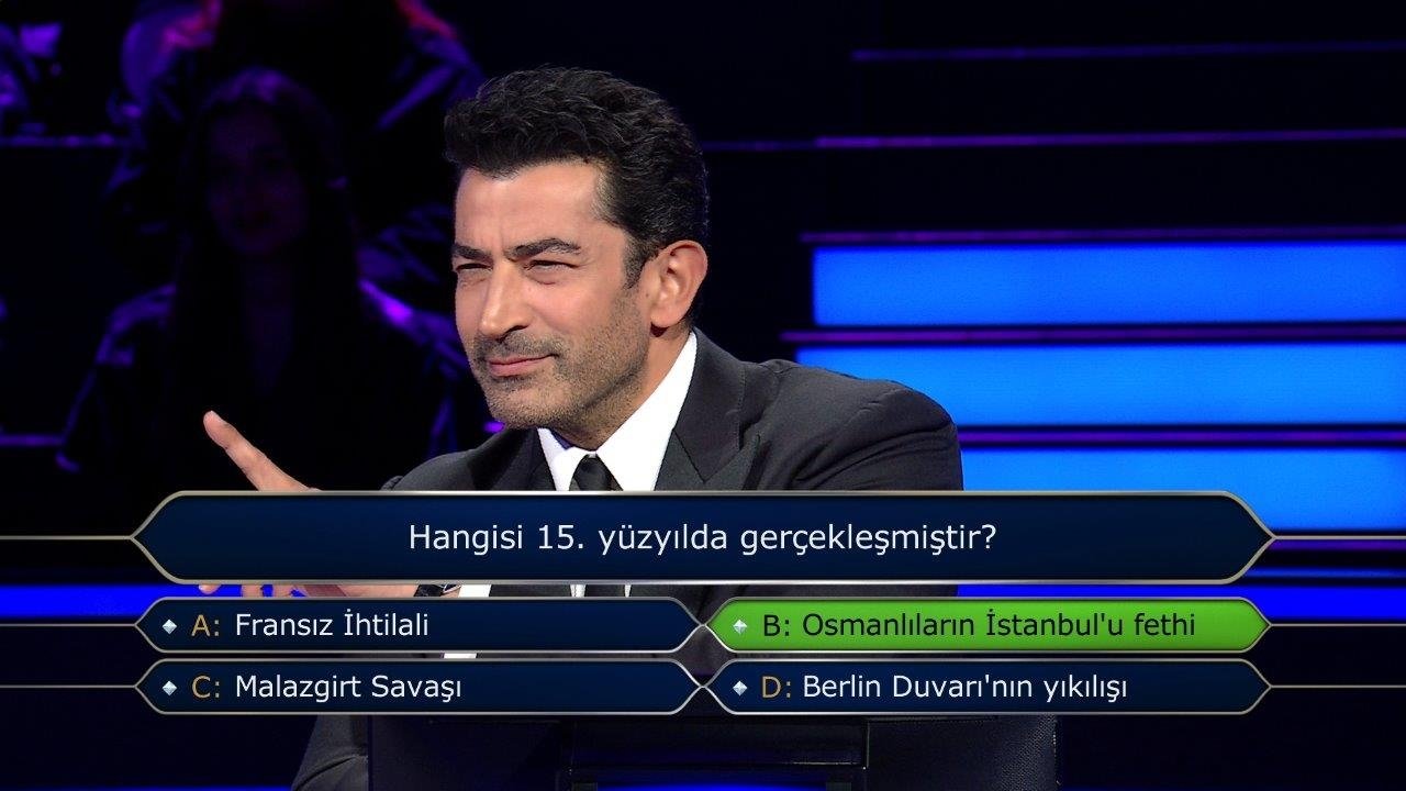 Milyoner son bölüm soruları... 