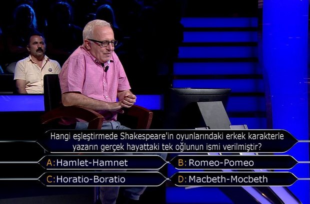 Hangi eşleştirmede Shakespeare'in oyunlarındaki erkek karakterle yazarın gerçek hayattaki tek oğlunun ismi verilmiştir?