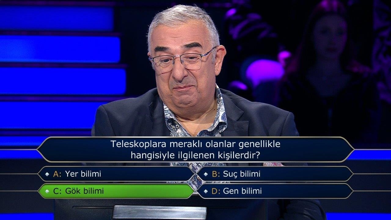 Milyoner son bölüm soruları... 