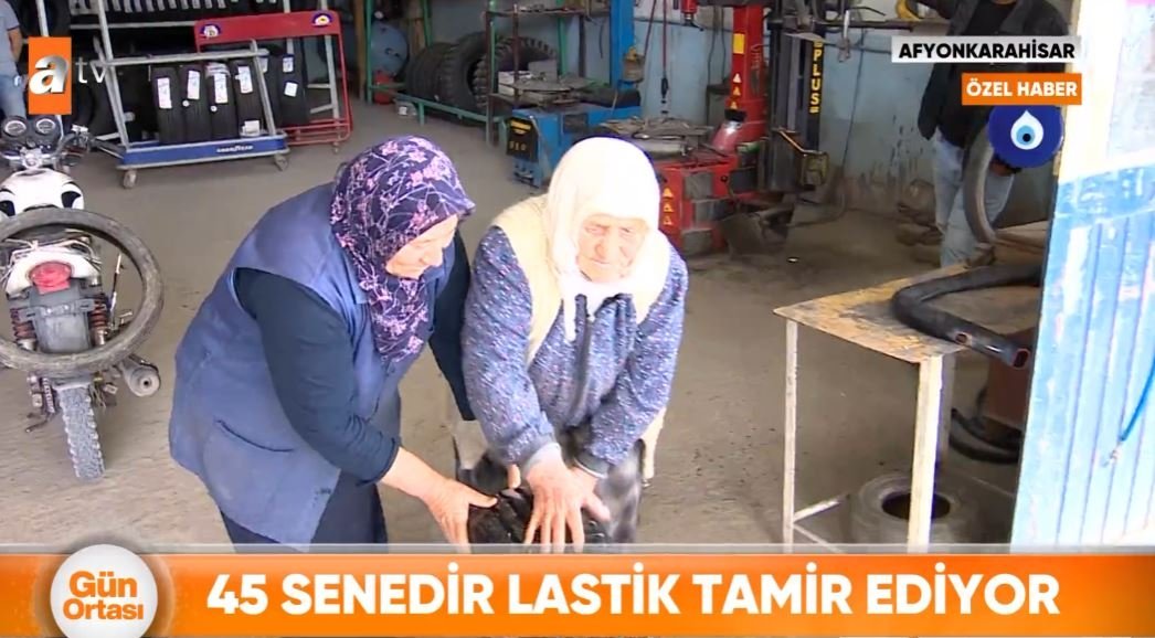 Yıllara meydan okuyan tamirci nine