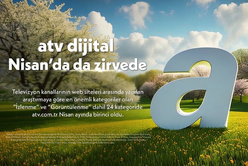 atv dijital Nisan’da da zirvede