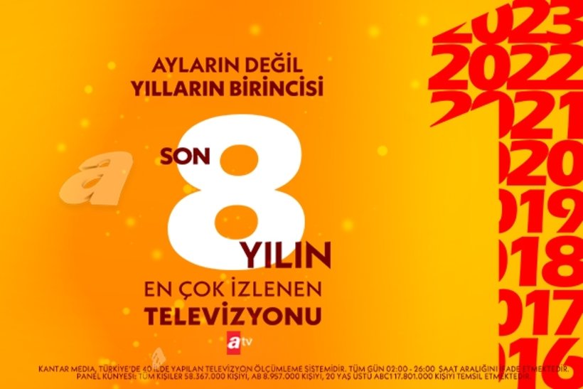 atv son 8 yılın en çok izlenen televizyonu