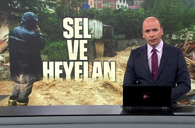 Trabzon'da çamur seli şantiyeyi yuttu!