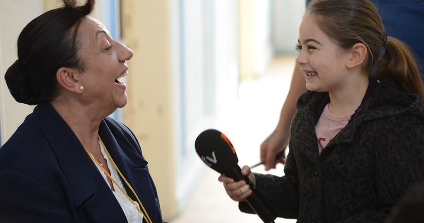 Minik muhabir Leya...