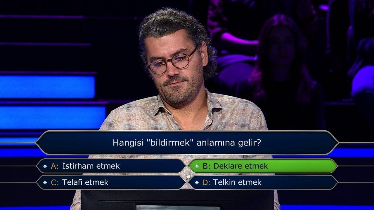 Milyoner son bölüm soruları... 