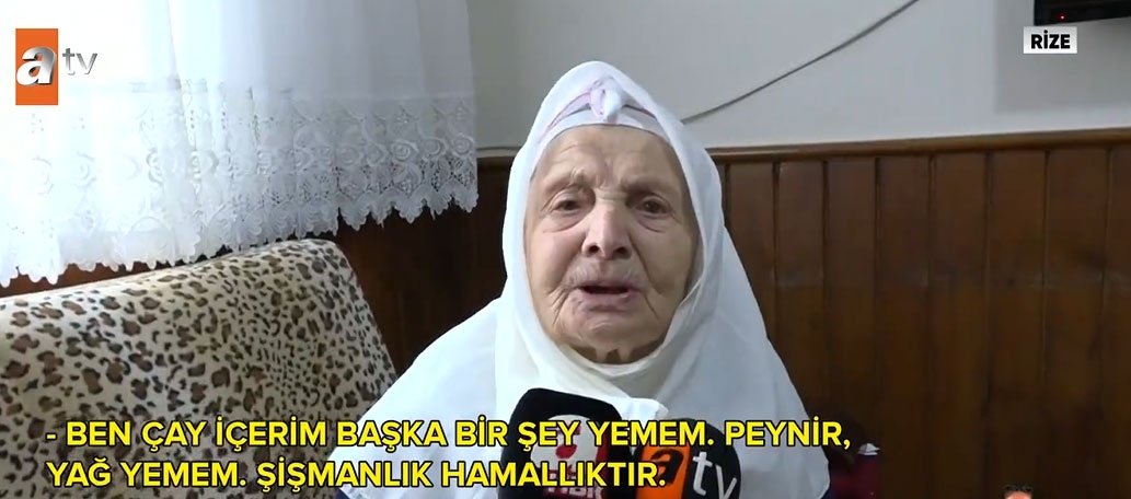112 yaşındaki Fadime Nine mucizesi