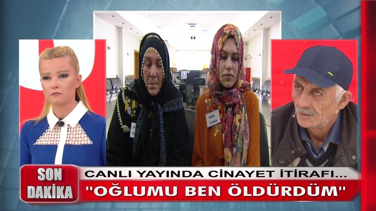 Cinayeti canlı yayında itiraf etmişti!