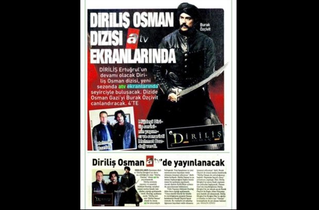Diriliş Osman dizisi yeni sezonda atv'de yayınlanacak!