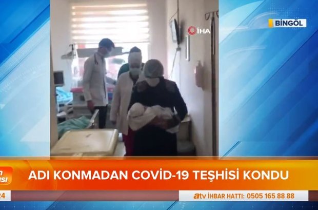 Koronayı yenen 15 günlük bebek taburcu edildi!