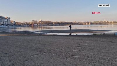 Tekirdağ’da deniz 20 metre çekildi