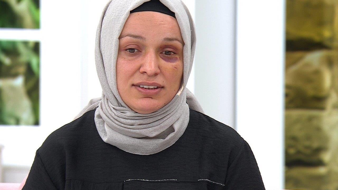 ''Kocam beni öldüresiye dövdü''