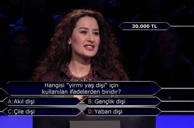 Hangisi “yirmi yaş dişi” için kullanılan ifadelerden biridir?