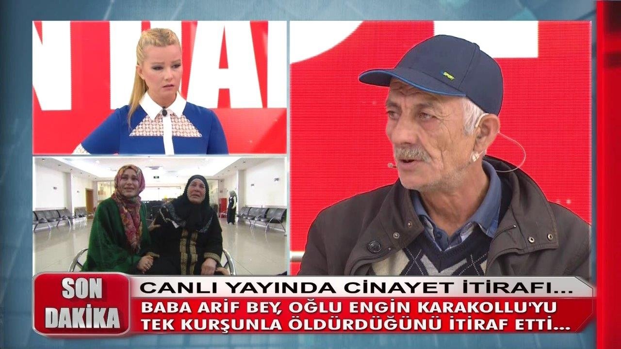 Cinayeti canlı yayında itiraf etmişti!