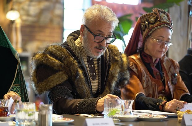 Kuruluş Orhan reading rehearsal in costume 2