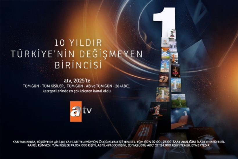 10 yıldır Türkiye'nin değişmeyen birincisi atv