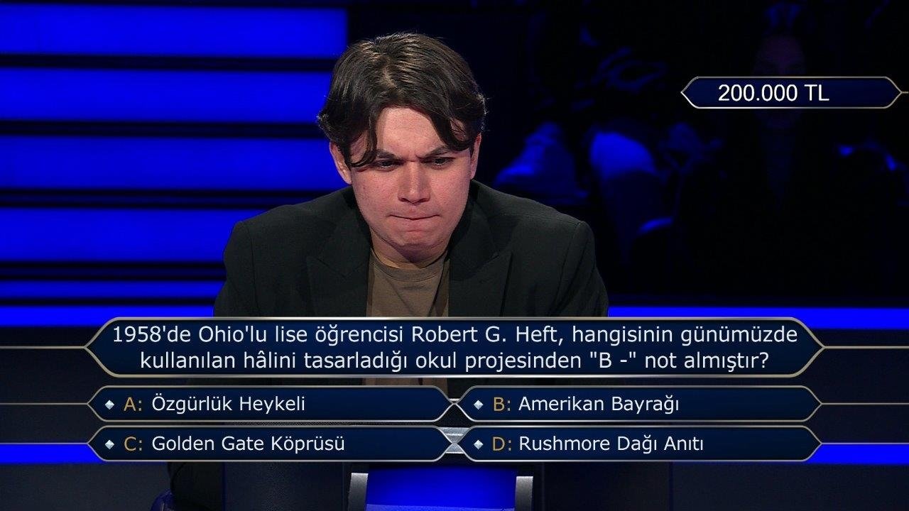 Milyoner son bölüm soruları... 