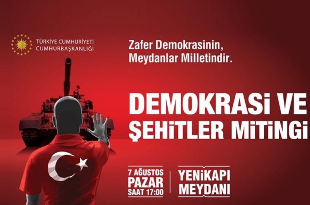 Demokrasi ve Şehitler Mitingi için hazırlıklar sürüyor