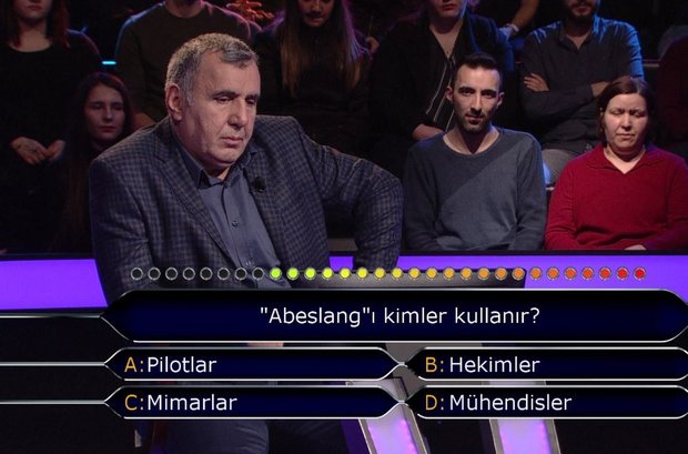 Kim Milyoner Olmak İster? “Abeslang”ı kimler kullanır?