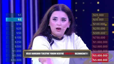 Bilge bankanın teklifine yokum deseydi 5 Milyon kazanacaktı...