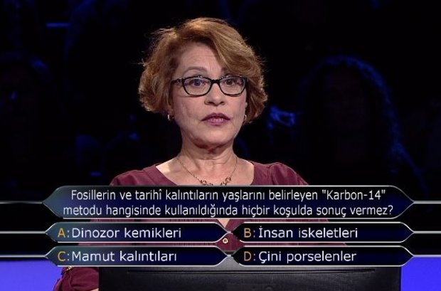 Fosillerin ve tarihî kalıntıların yaşlarını belirleyen "Karbon-14" metodu hangisinde kullanıldığında hiçbir koşulda sonuç vermez?