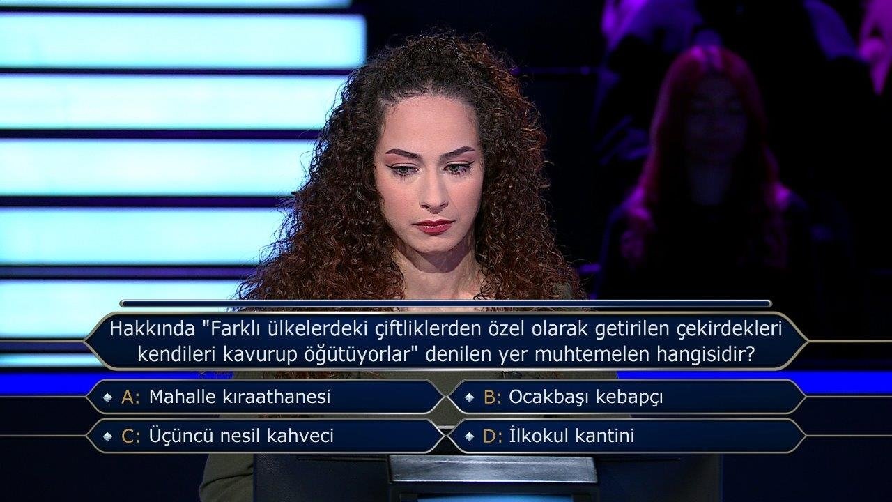 Milyoner son bölüm soruları... 