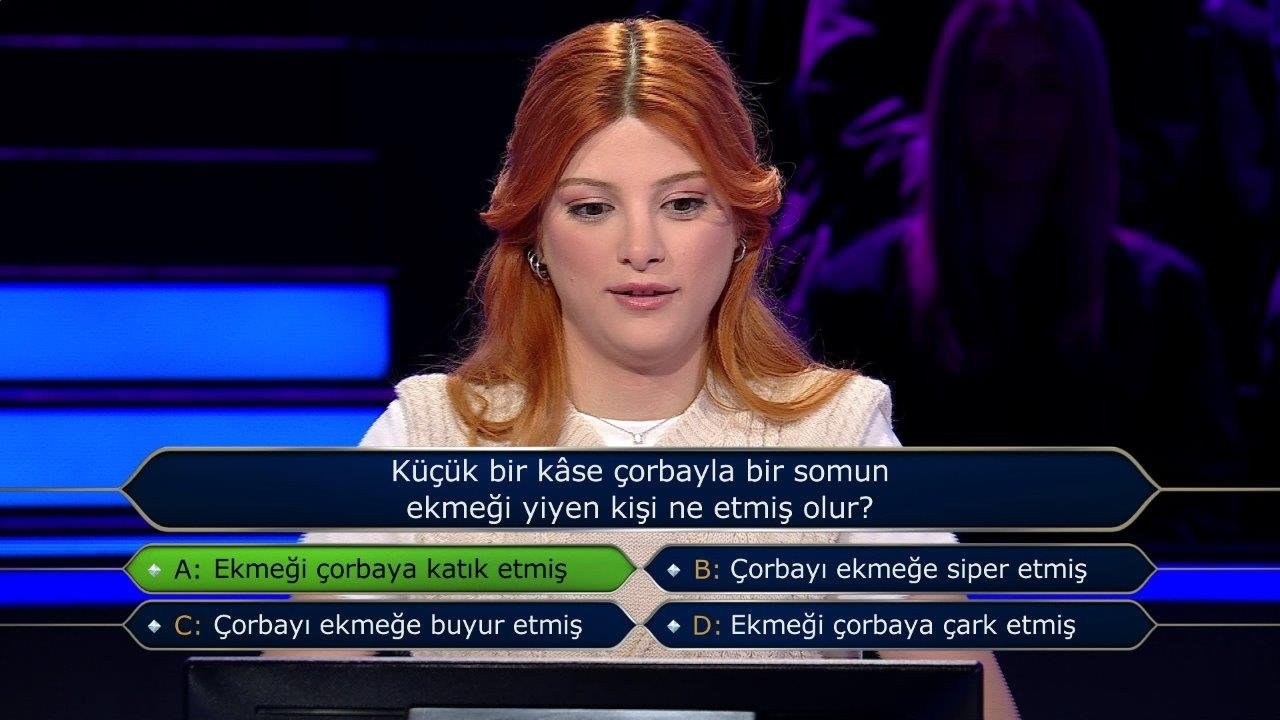 Milyoner son bölüm soruları... 