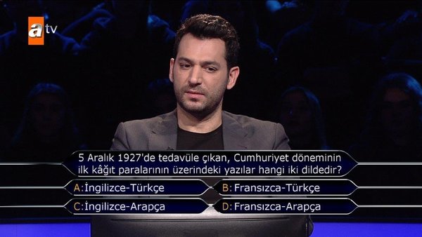 5 Aralık 1927’de tedavüle çıkan, Cumhuriyet Döneminin ilk kağıt paralarının üzerindeki yazılar hangi iki dildedir