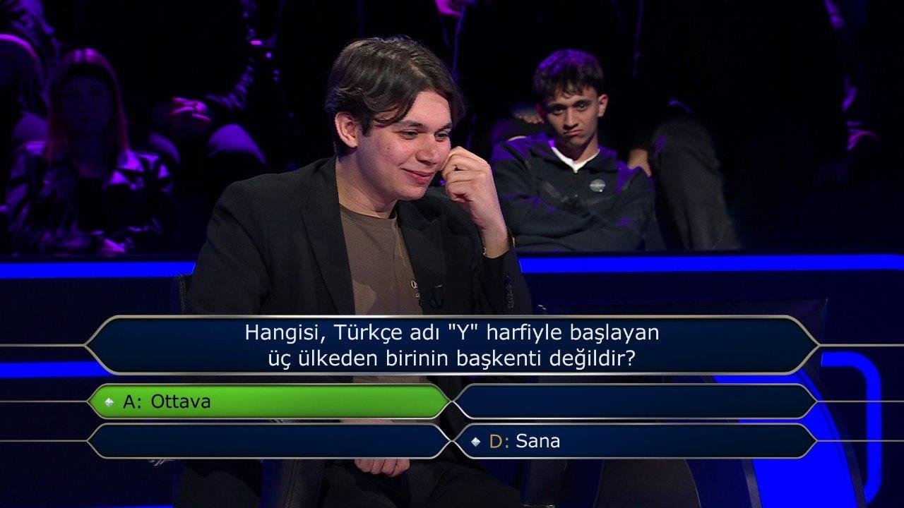 Milyoner son bölüm soruları... 