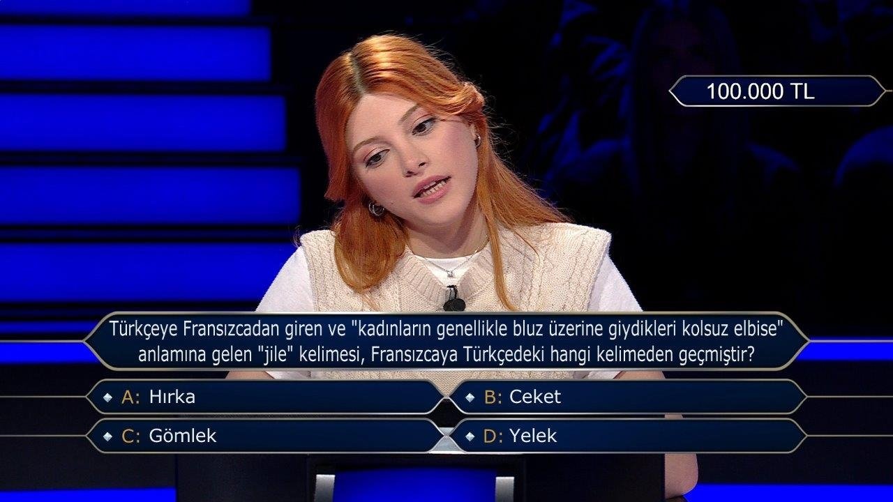 Milyoner son bölüm soruları... 