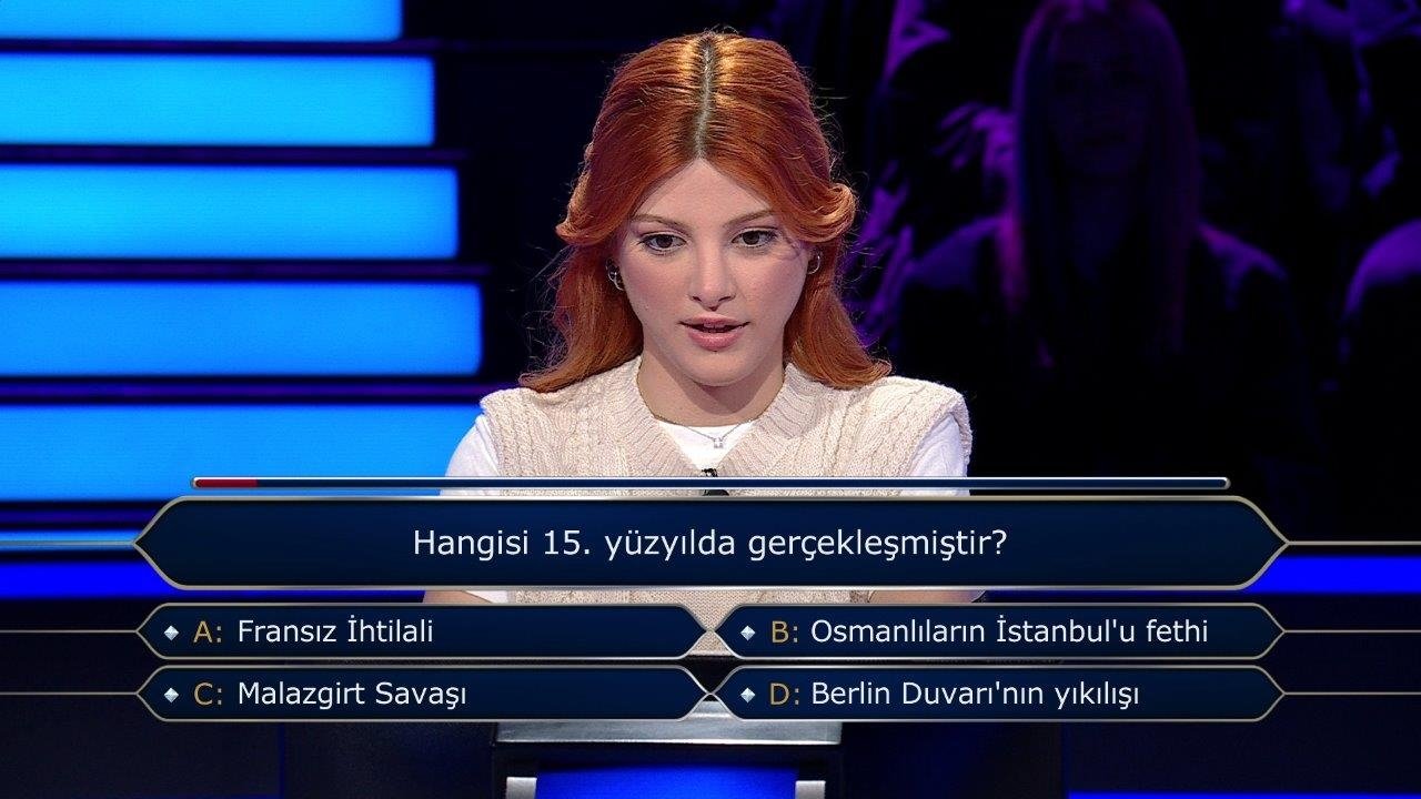 Milyoner son bölüm soruları... 