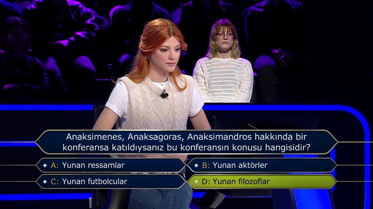 Milyoner son bölüm soruları... 